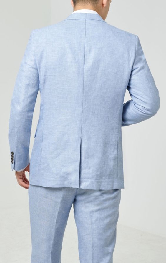 Stockport Wool Linen Light Blue Blazer