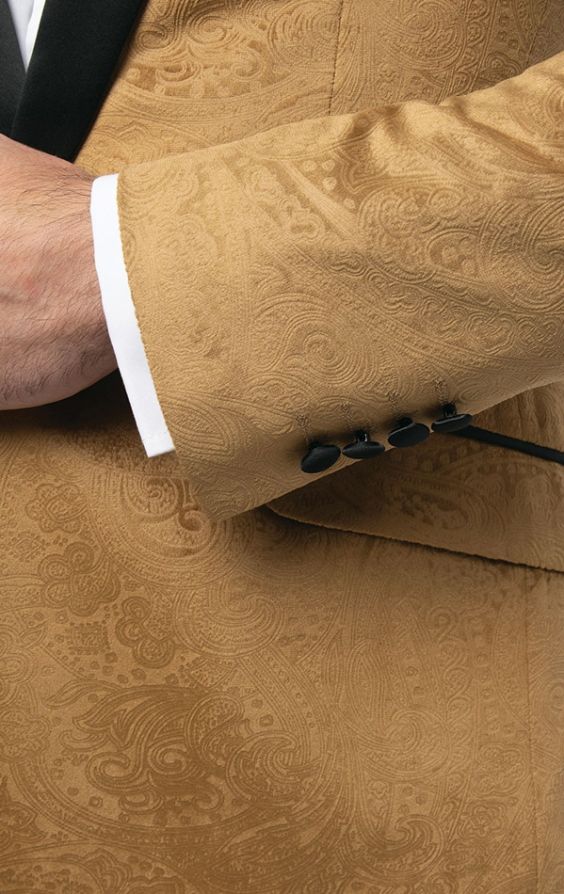 Golden Brown Velvet Dinner Jacket