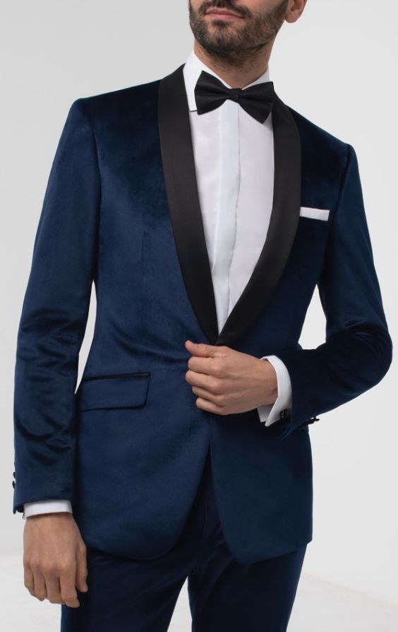 Mens Blue Velvet Jacket Designer Party Wear Wedding Dinner Slim Fit Blazer  Coat
