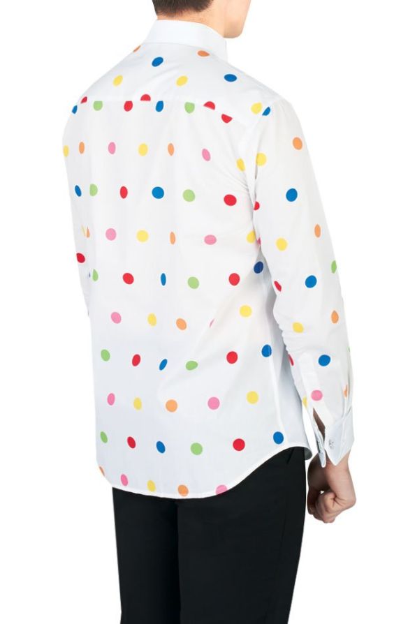 Multi colored hot sale polka dot shirt