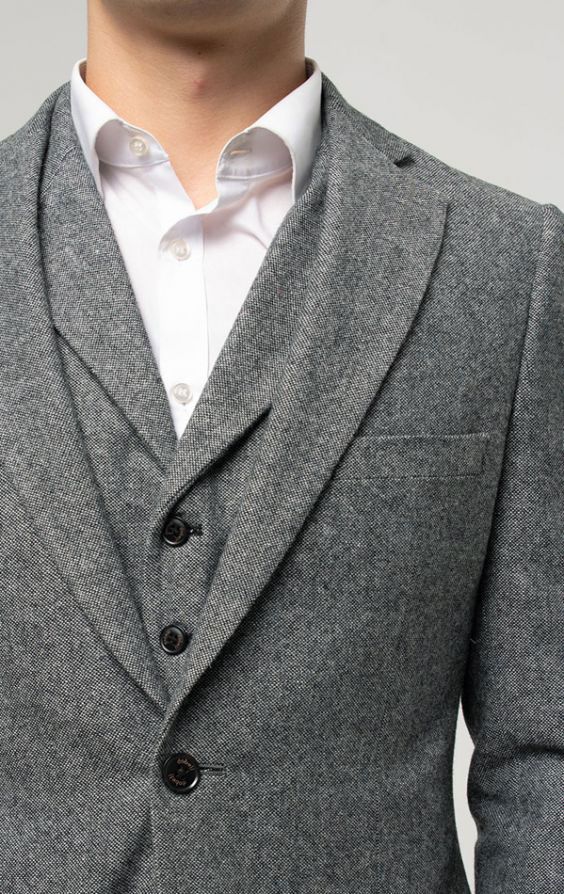 Light Grey Donegal Tweed Suit | Dobell