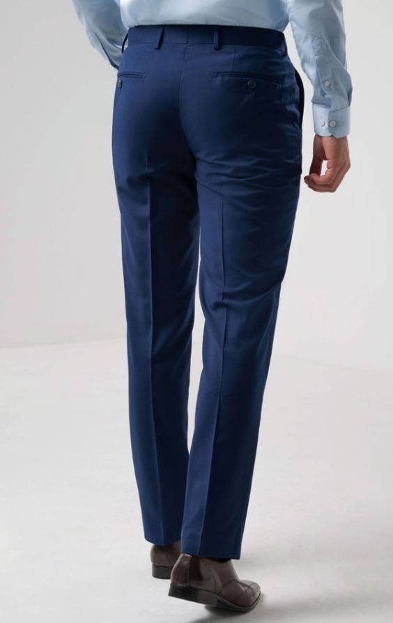 Dobell Dark Blue Suit Pants