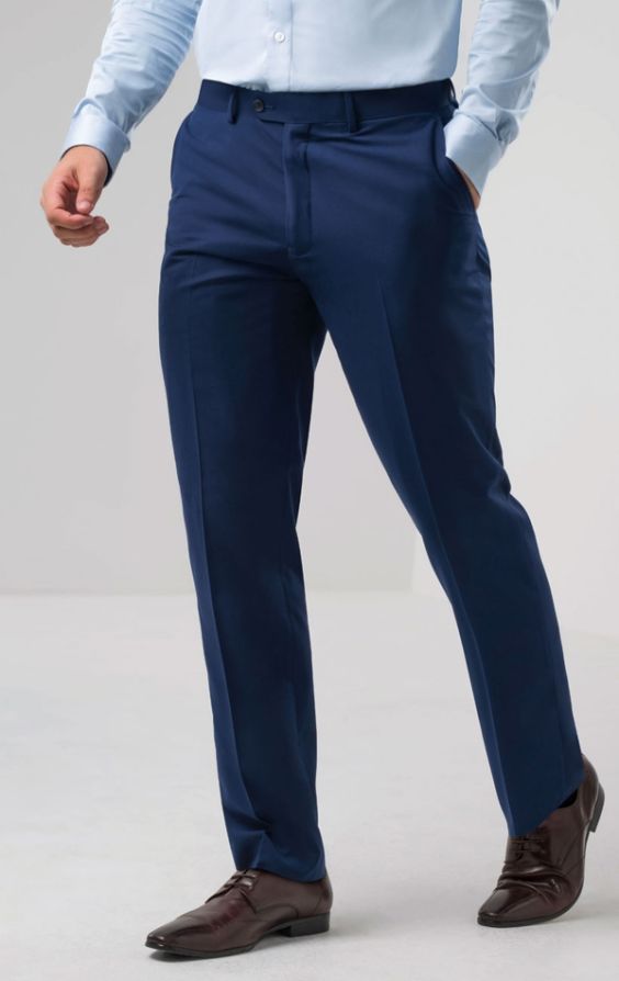 Dobell Dark Blue Suit Pants | Dobell