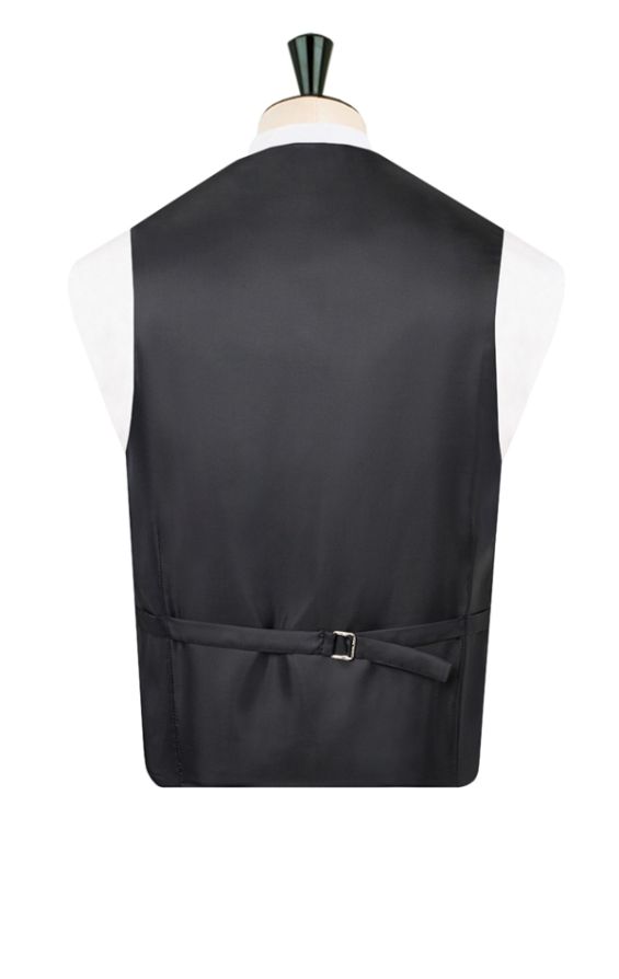 Dobell Black Horseshoe Tuxedo Vest