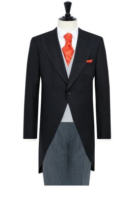 Dobell Black Morning Suit with Striped Pants