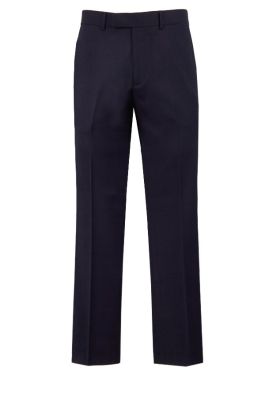 Dobell Black Slim-Fit Tuxedo Pants with Satin Side Stripe
