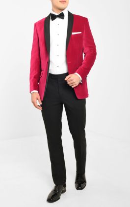 Pink on sale velvet tuxedo