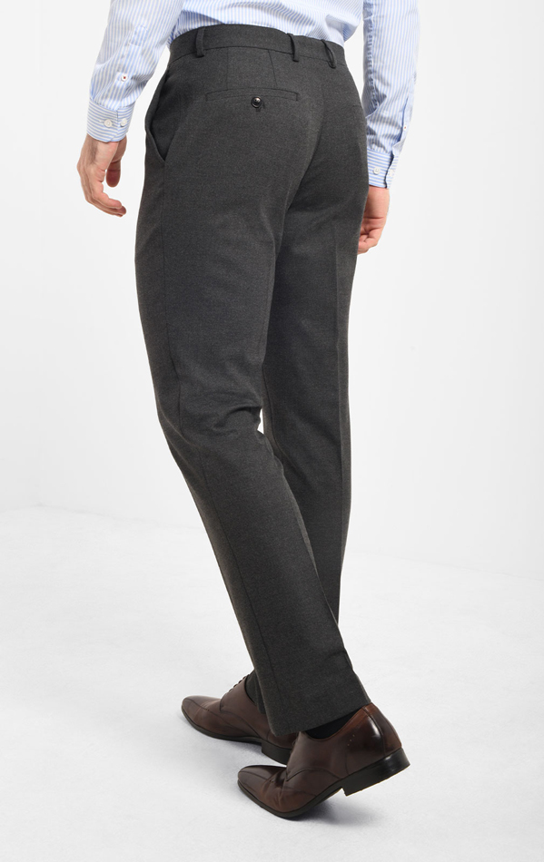 Dobell Grey Flannel Suit Pants