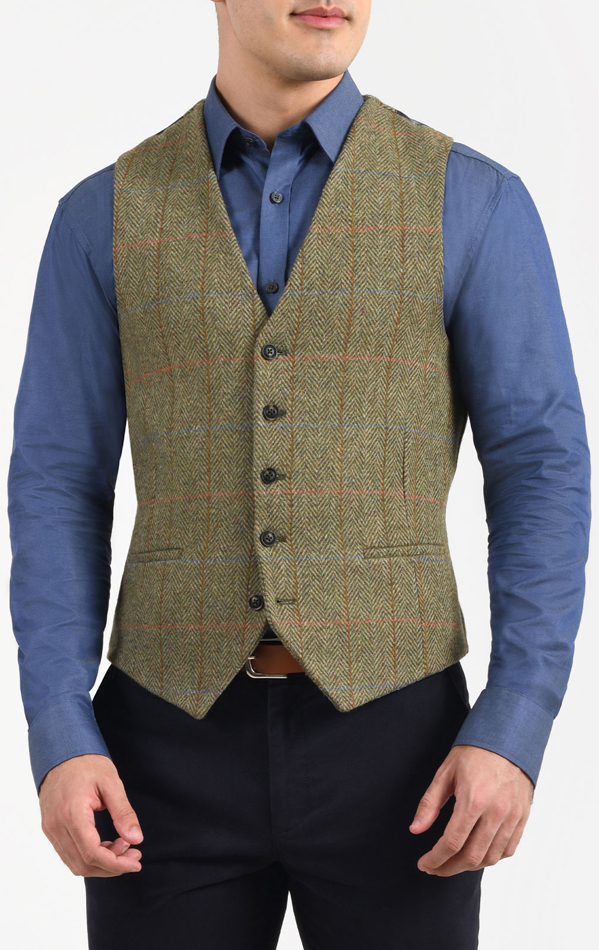 珍しい RRL キャスケット GLEN XL VEST TWEED CHECK キャスケット